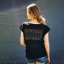 Woman t-shirt VJ MAFIA fluorescent design Dark/Light