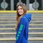 Women´s zipped Hoodie The Godfader - Royal Blue - Size: L