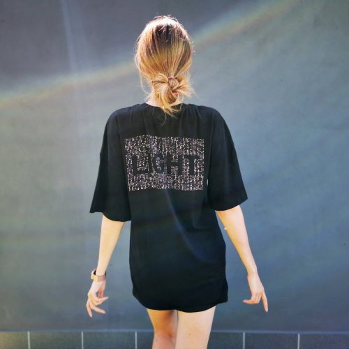 Woman oversized T-shirt Dark/Light - Size: S